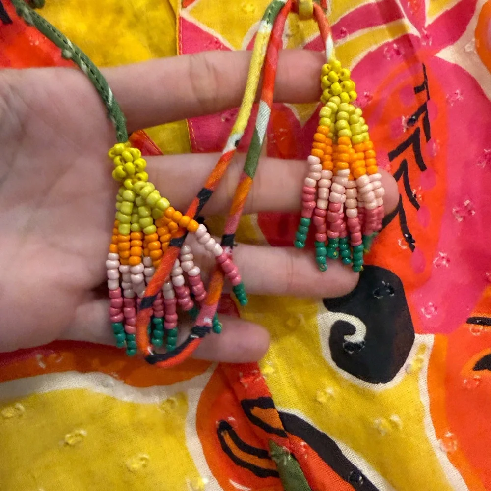 Farm Rio Fruit Dream Ruffle Mini Dress M - Picture 5 of 7